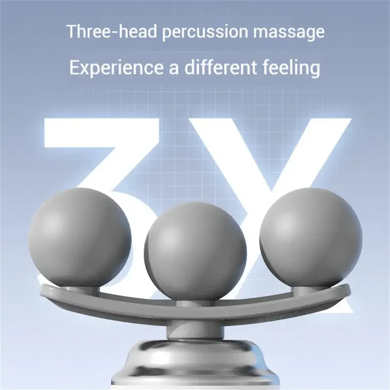 স্মার্ট ট্রিপল-হেড রিচার্জেবল মাসাজার - Image 3